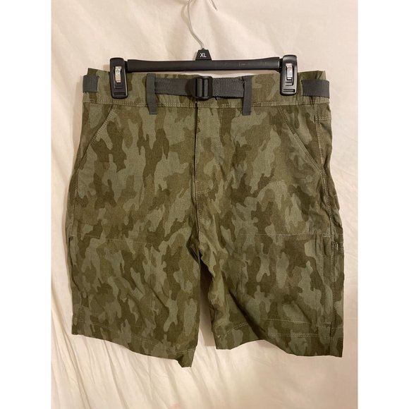Men''s Camo Cargo Short w Belt - Lake n Trail Green Small - Picture 1 of 6